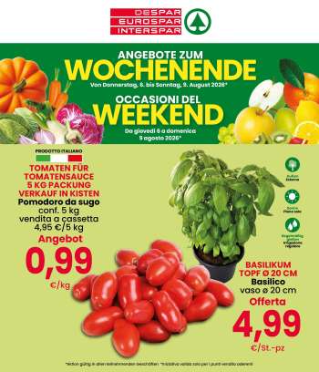 Volantino Eurospar - 6/8/2026 - 9/8/2026.