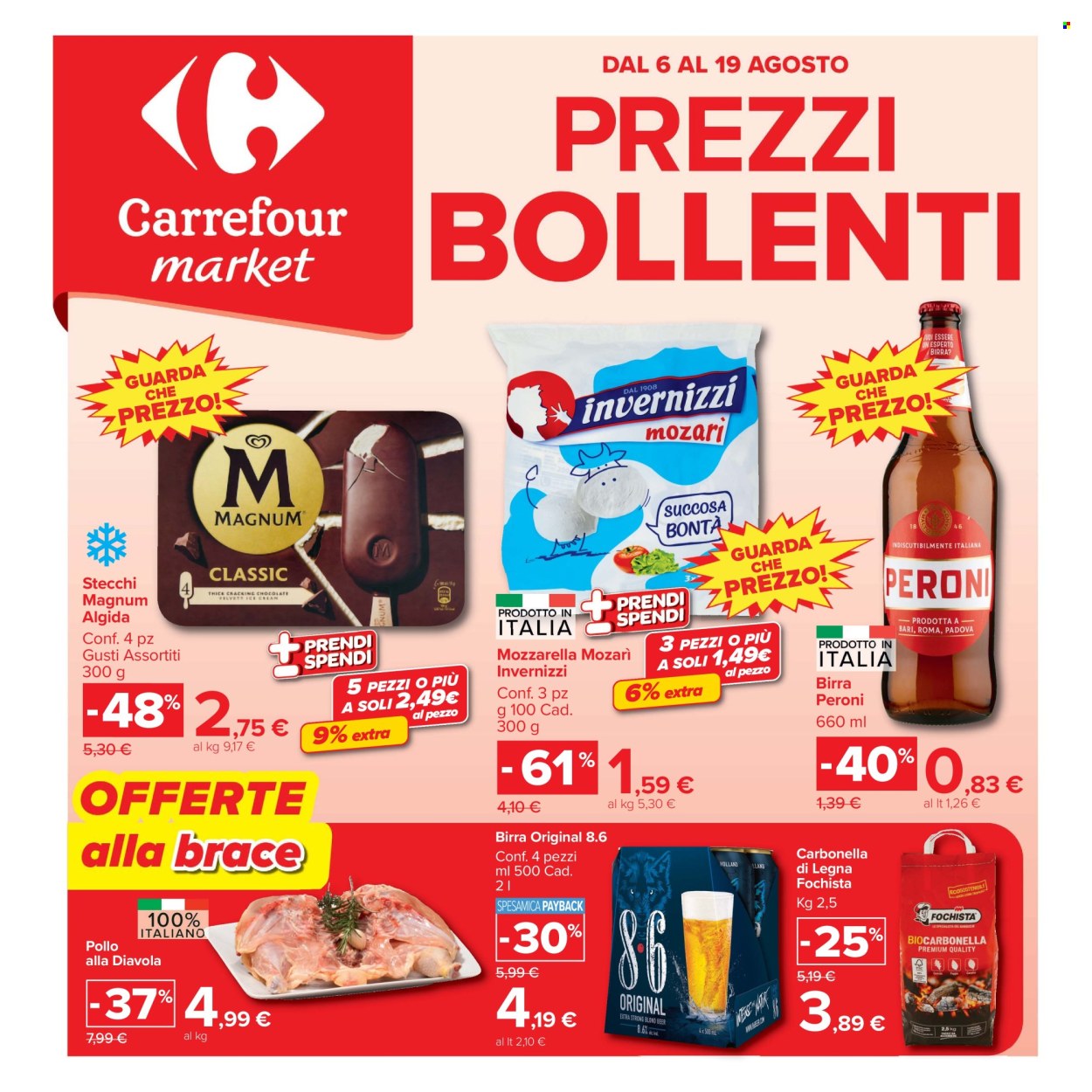 Volantino Carrefour - 6/8/2026 - 19/8/2026. Pagina 1