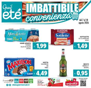 Volantino Eté - 7/8/2026 - 18/8/2026.