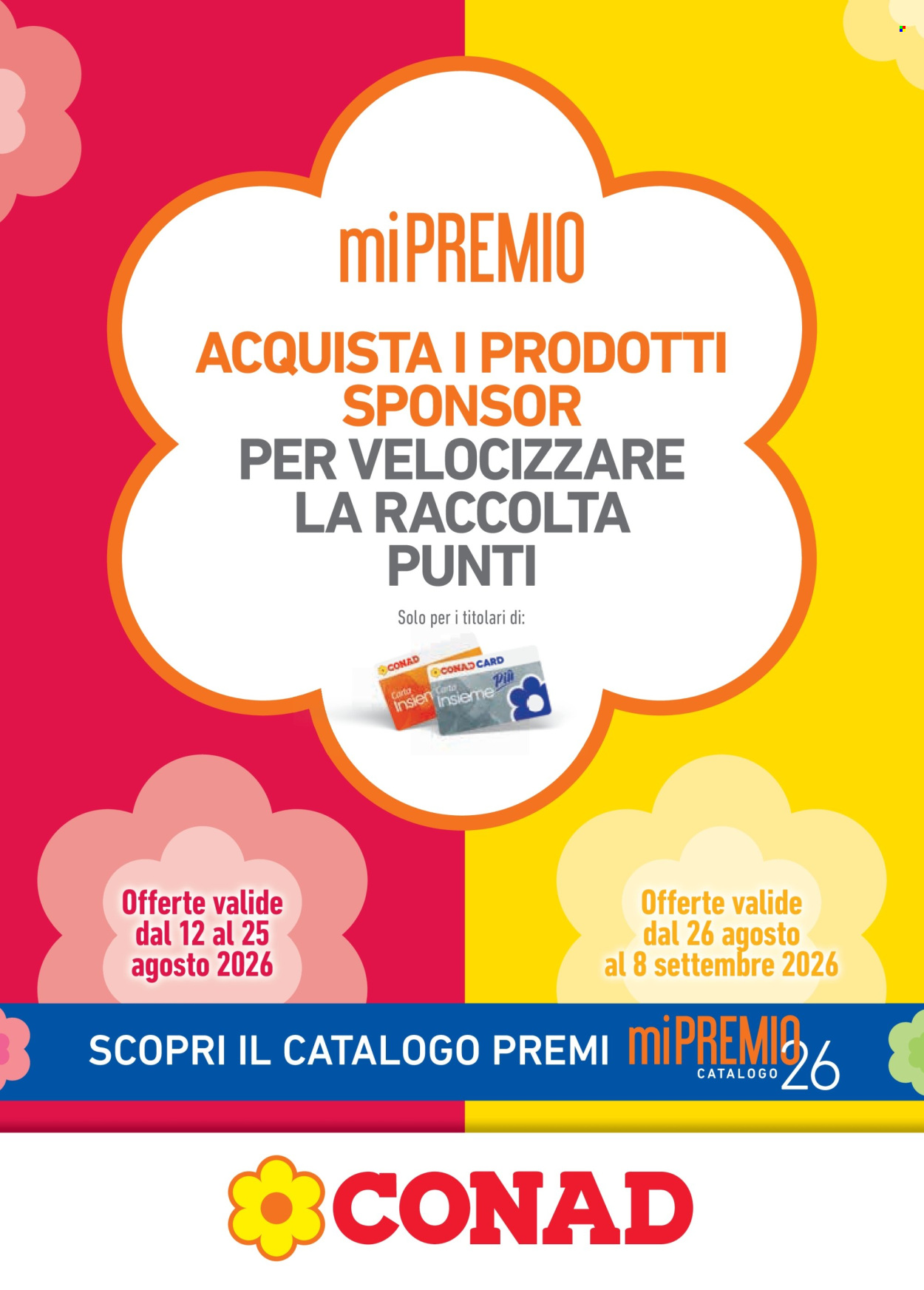 Volantino Conad - 12/8/2026 - 8/9/2026. Pagina 1