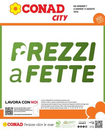 Volantino Conad City - 7/8/2026 - 13/8/2026.