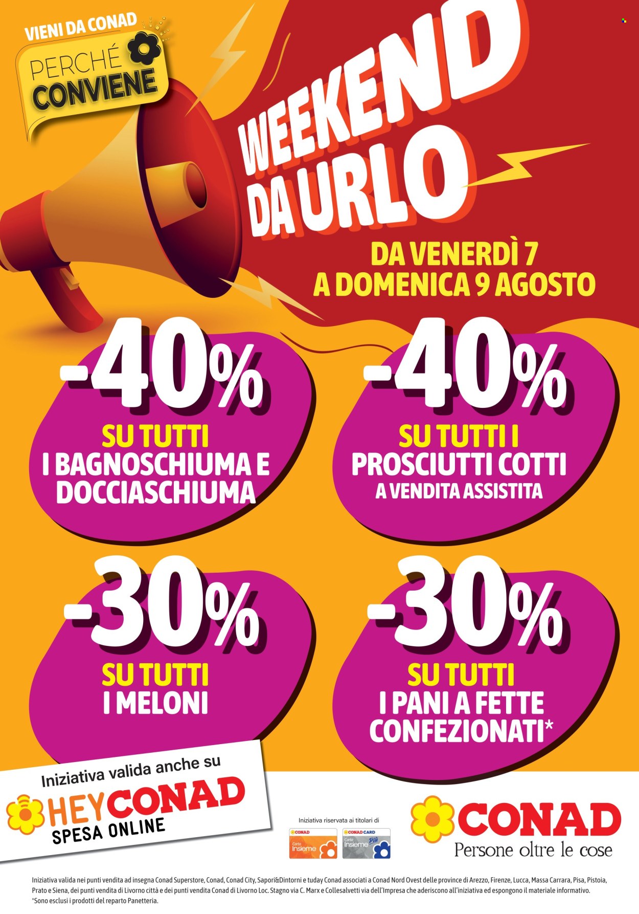 Volantino Conad - 7/8/2026 - 9/8/2026. Pagina 1