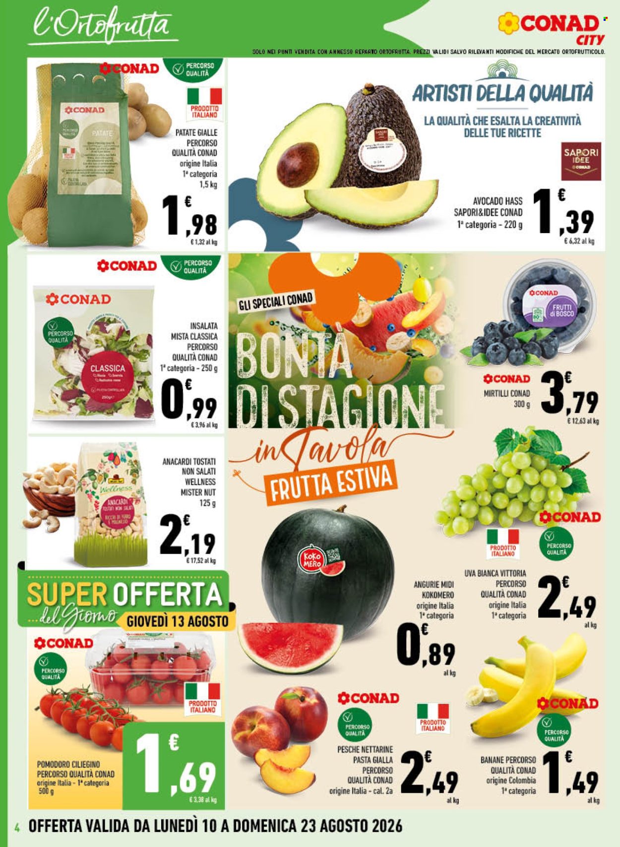 Volantino Conad City - 10/8/2026 - 23/8/2026. Pagina 4