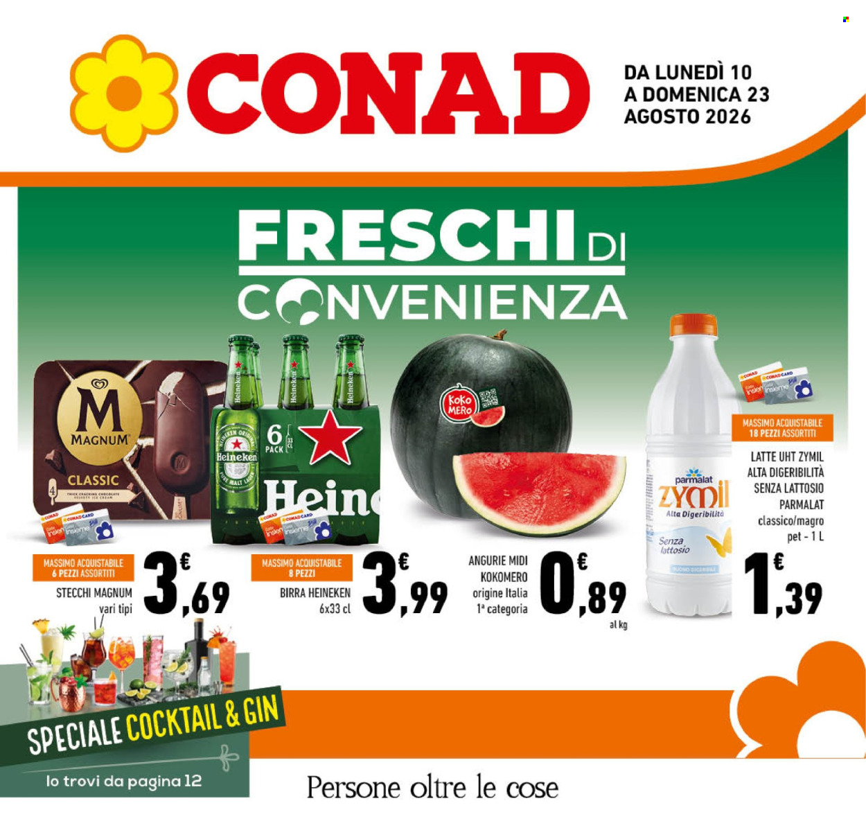 Volantino Conad - 10/8/2026 - 23/8/2026. Pagina 1