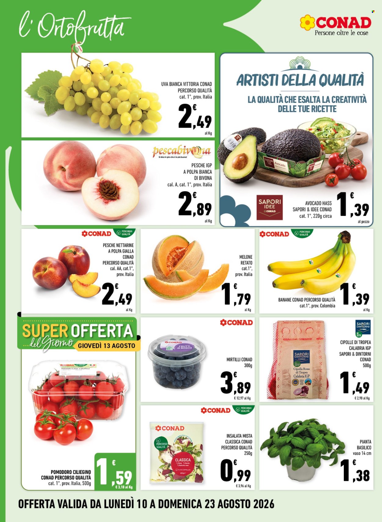 Volantino Margherita Conad - 10/8/2026 - 23/8/2026. Pagina 2