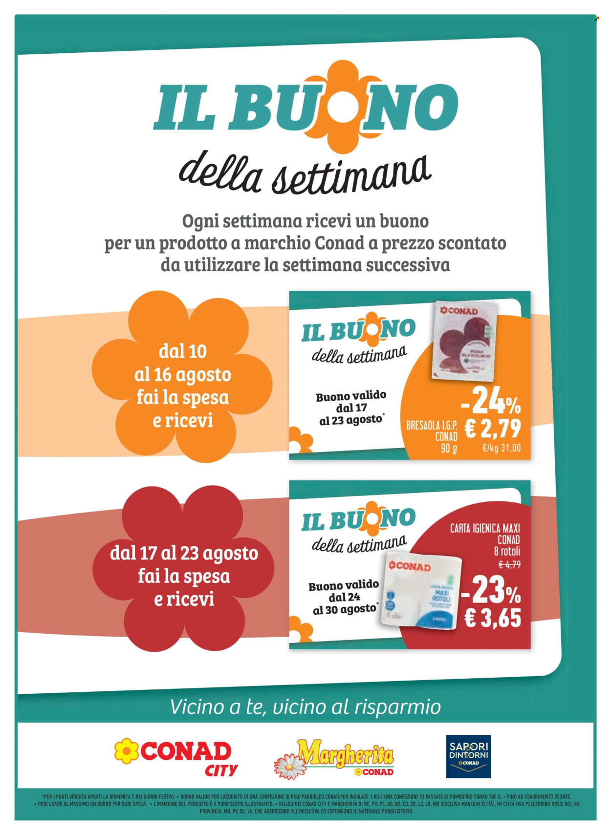 Volantino Margherita Conad - 12/8/2026 - 25/8/2026. Pagina 19