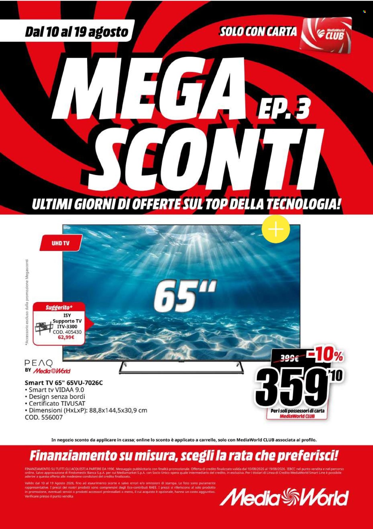 Volantino MediaWorld - 10/8/2026 - 19/8/2026. Pagina 25