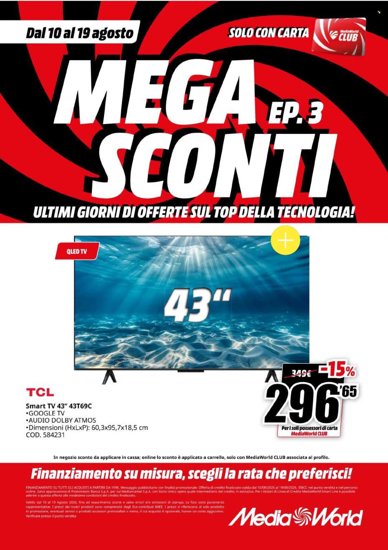 Volantino MediaWorld - 10/8/2026 - 19/8/2026. Pagina 27