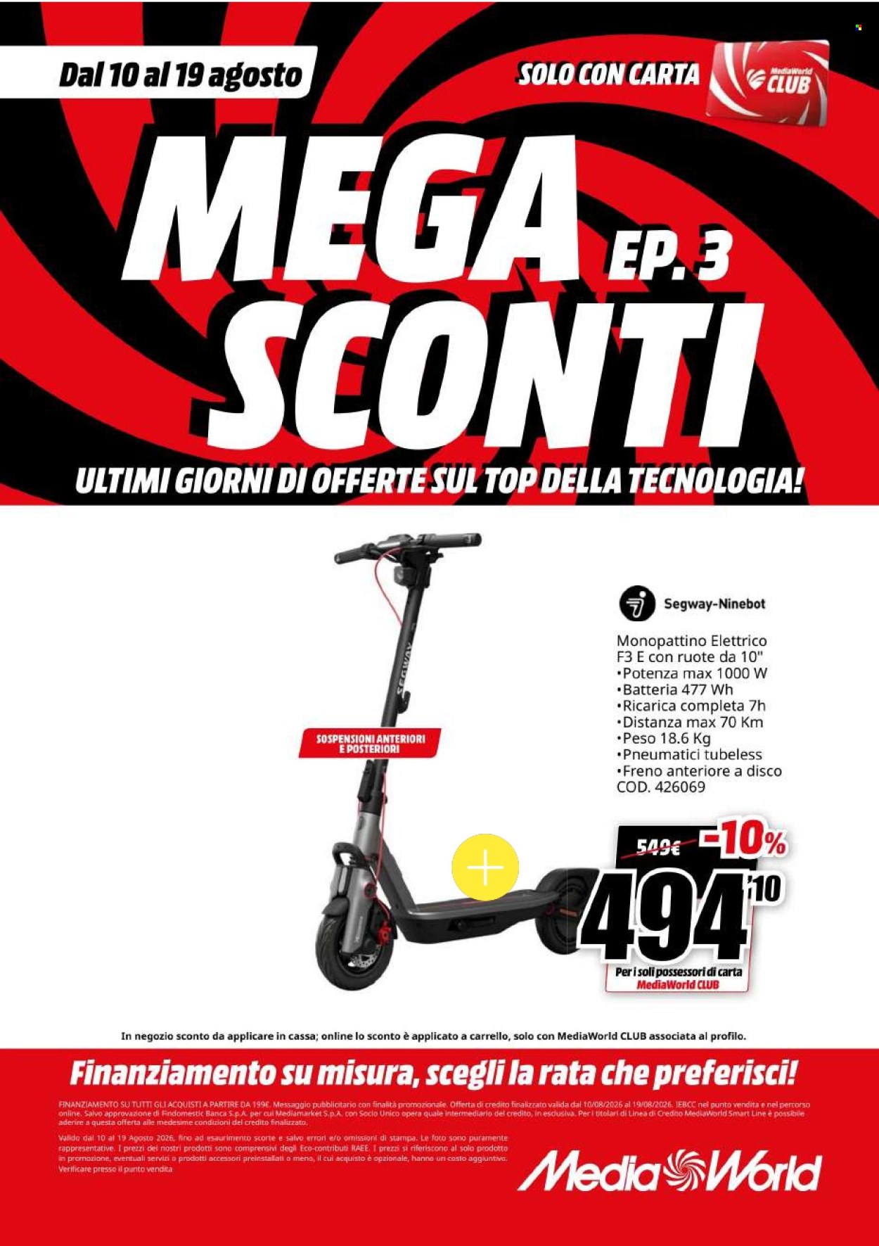 Volantino MediaWorld - 10/8/2026 - 19/8/2026. Pagina 30
