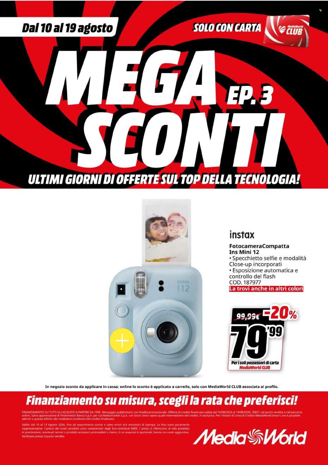 Volantino MediaWorld - 10/8/2026 - 19/8/2026. Pagina 34