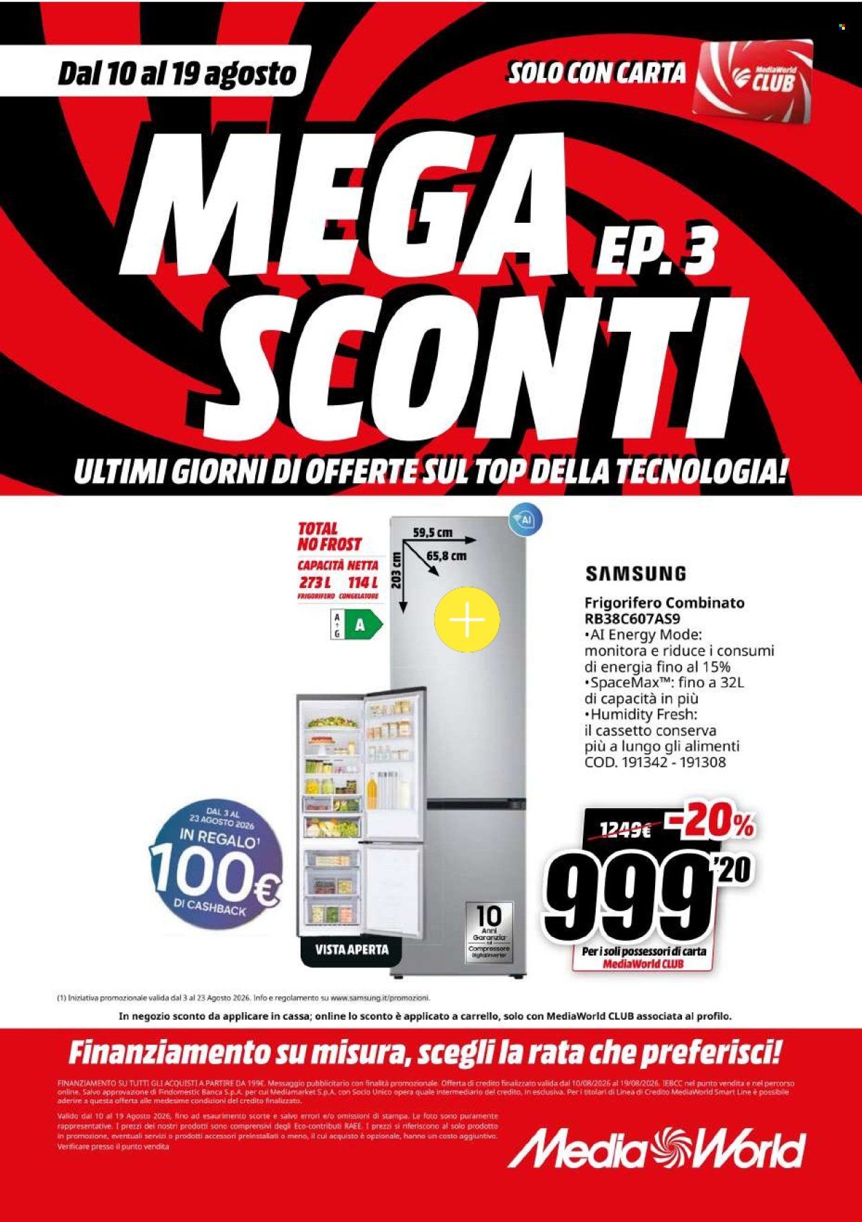 Volantino MediaWorld - 10/8/2026 - 19/8/2026. Pagina 35