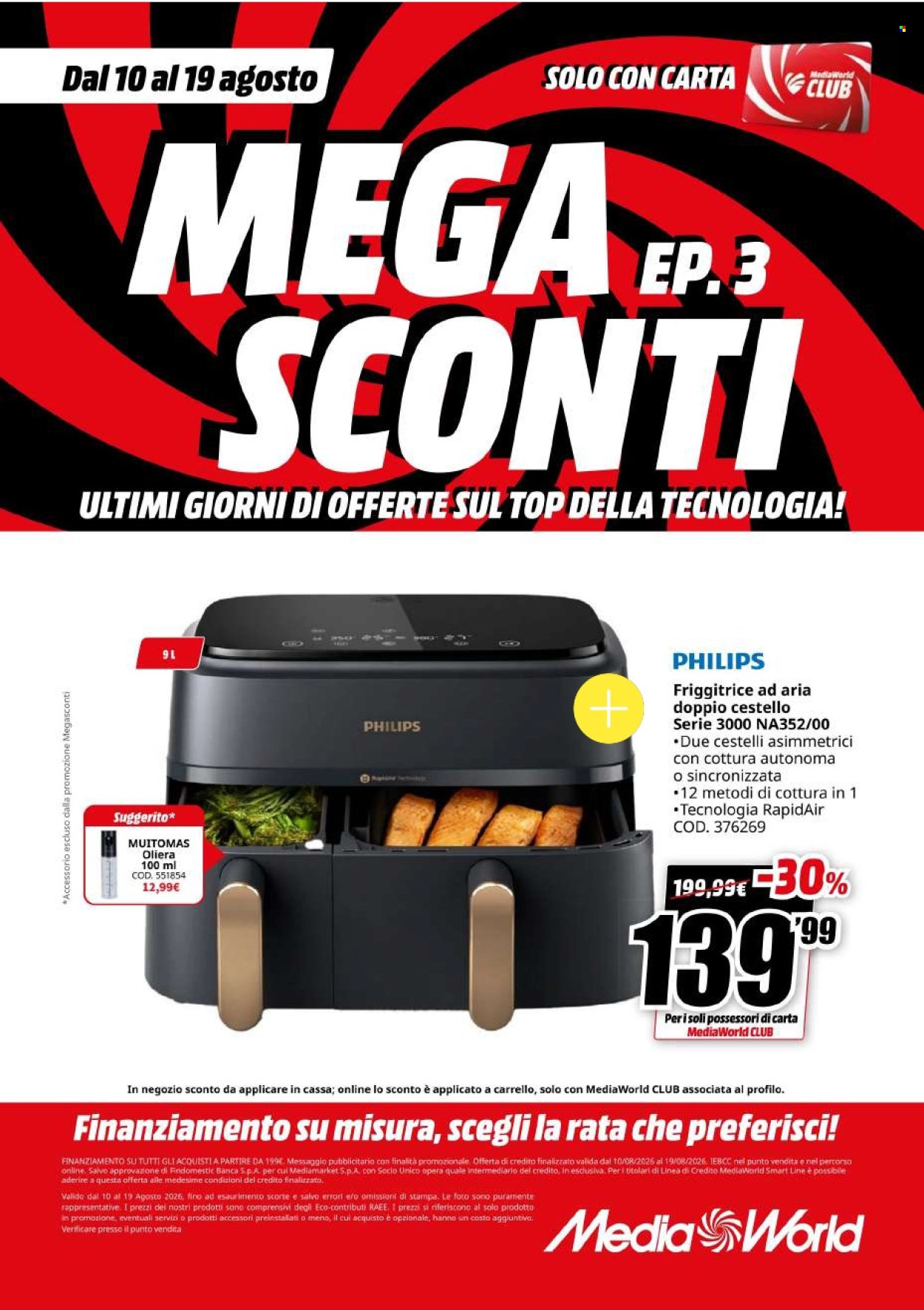 Volantino MediaWorld - 10/8/2026 - 19/8/2026. Pagina 52