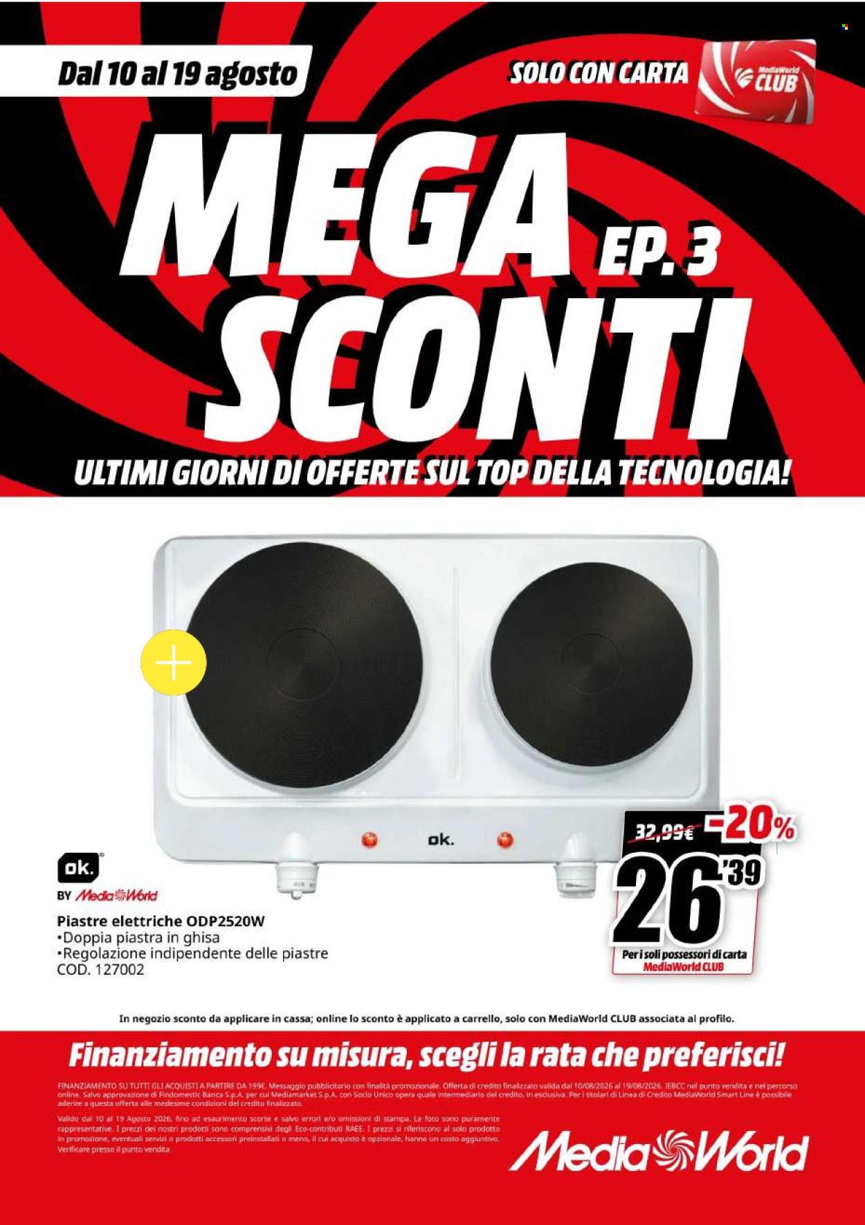Volantino MediaWorld - 10/8/2026 - 19/8/2026. Pagina 56