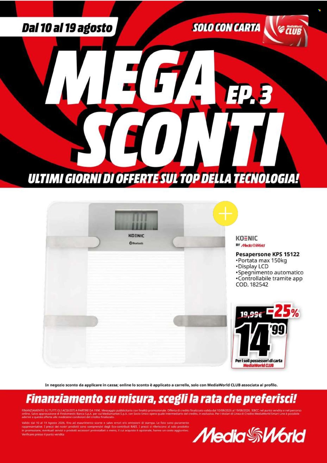 Volantino MediaWorld - 10/8/2026 - 19/8/2026. Pagina 65