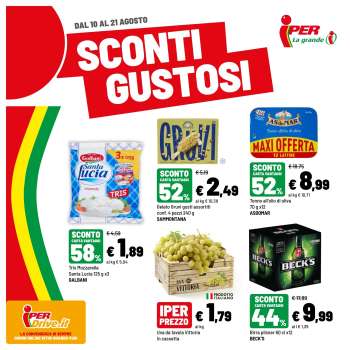 Volantino Iper, La grande i - 10/8/2026 - 21/8/2026.