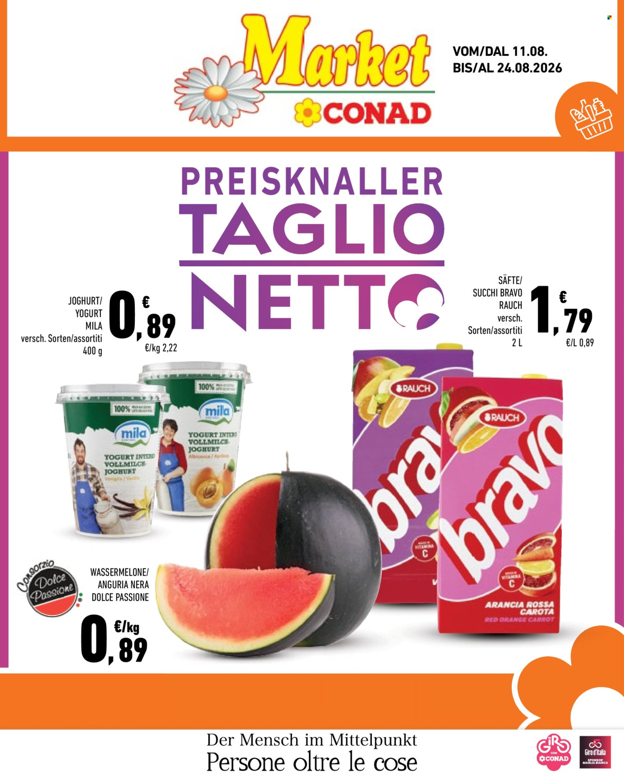 Volantino Market Conad - 11/8/2026 - 24/8/2026. Pagina 1