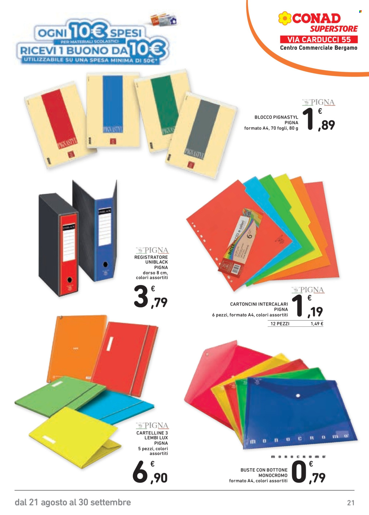 Volantino Conad Superstore - 21/8/2026 - 30/9/2026. Pagina 21