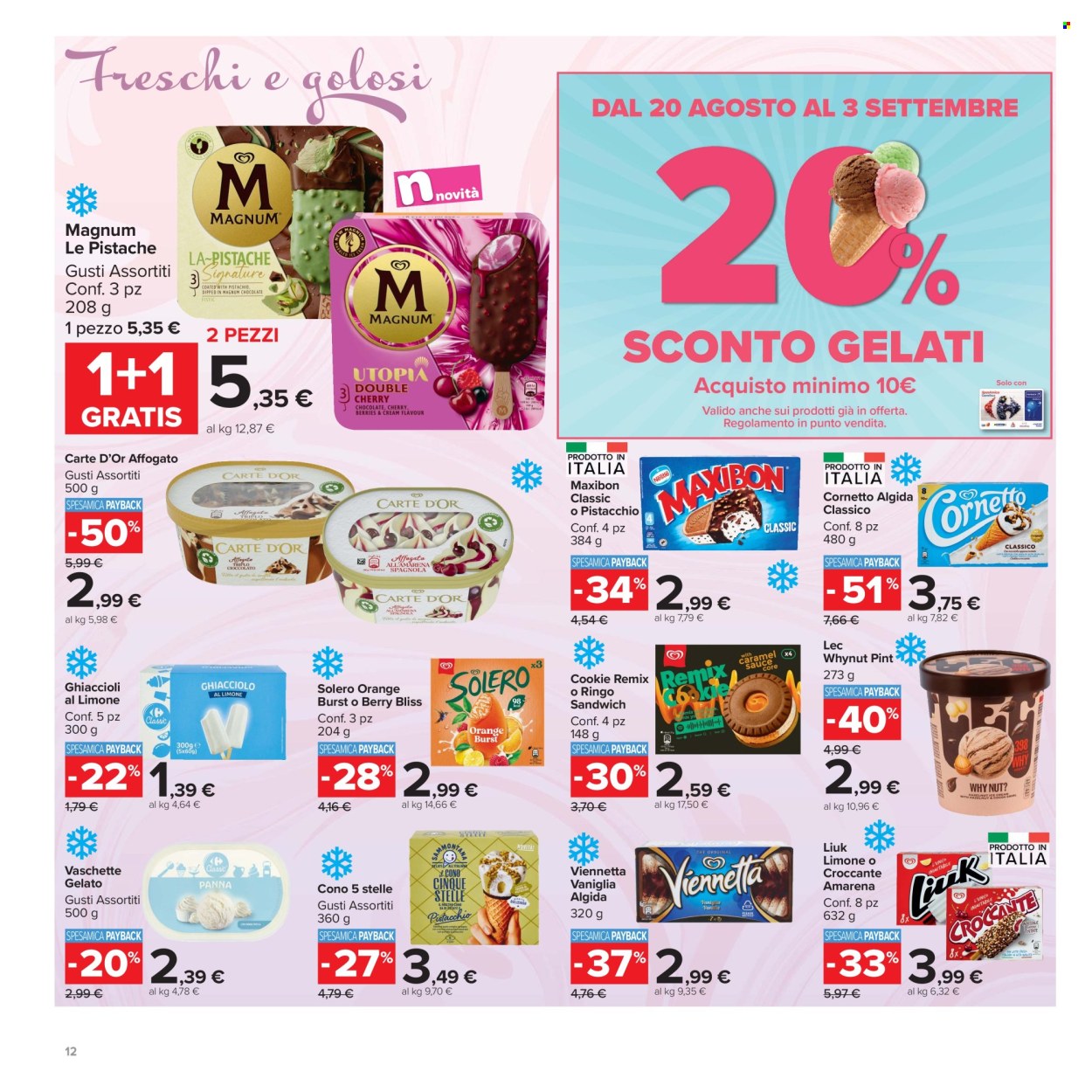 Volantino Carrefour - 20/8/2026 - 3/9/2026. Pagina 12