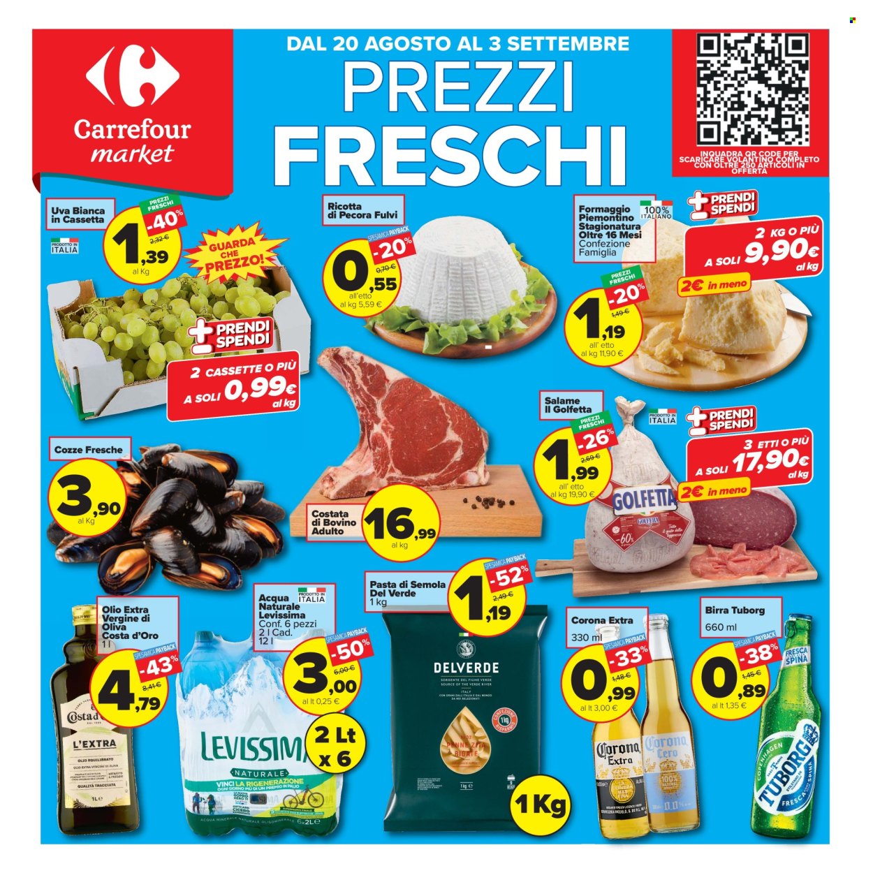 Volantino Carrefour - 20/8/2026 - 3/9/2026. Pagina 1