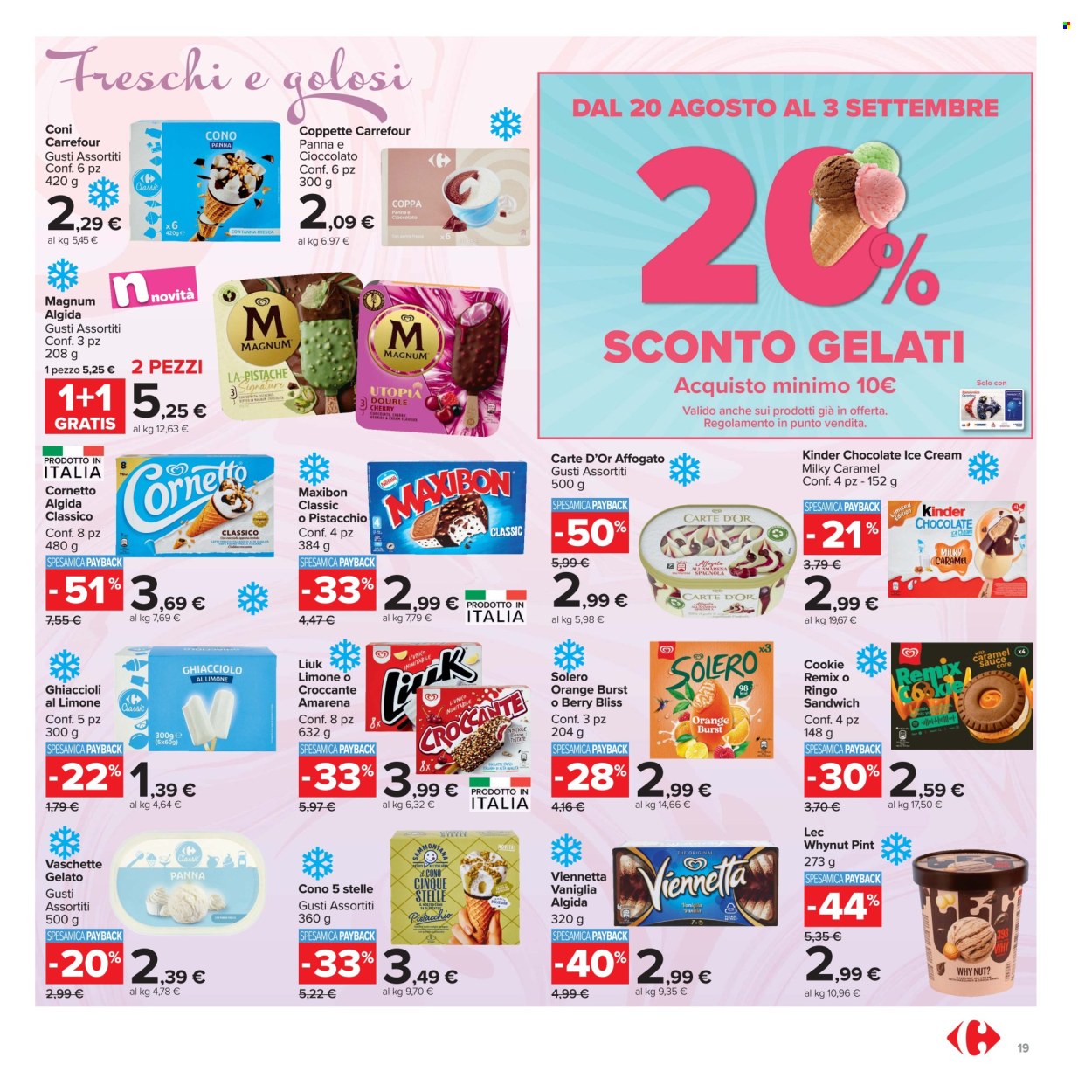 Volantino Carrefour - 20/8/2026 - 3/9/2026. Pagina 19