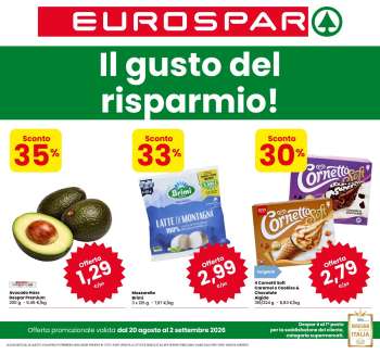 Volantino Eurospar - 20/8/2026 - 2/9/2026.