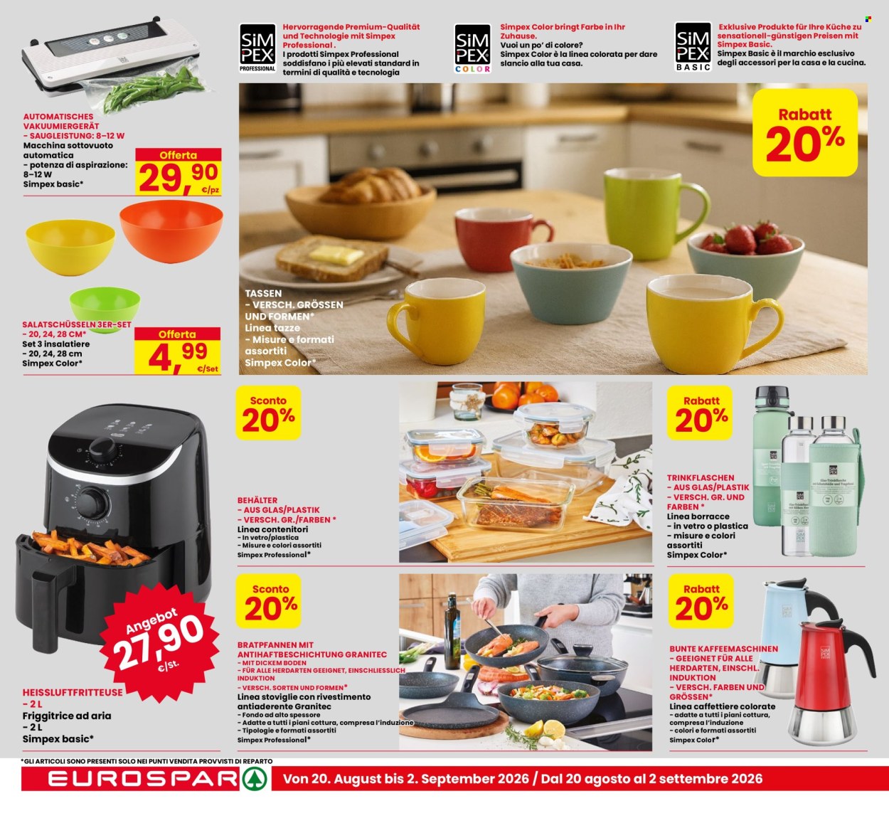 Volantino Eurospar - 20/8/2026 - 2/9/2026. Pagina 16