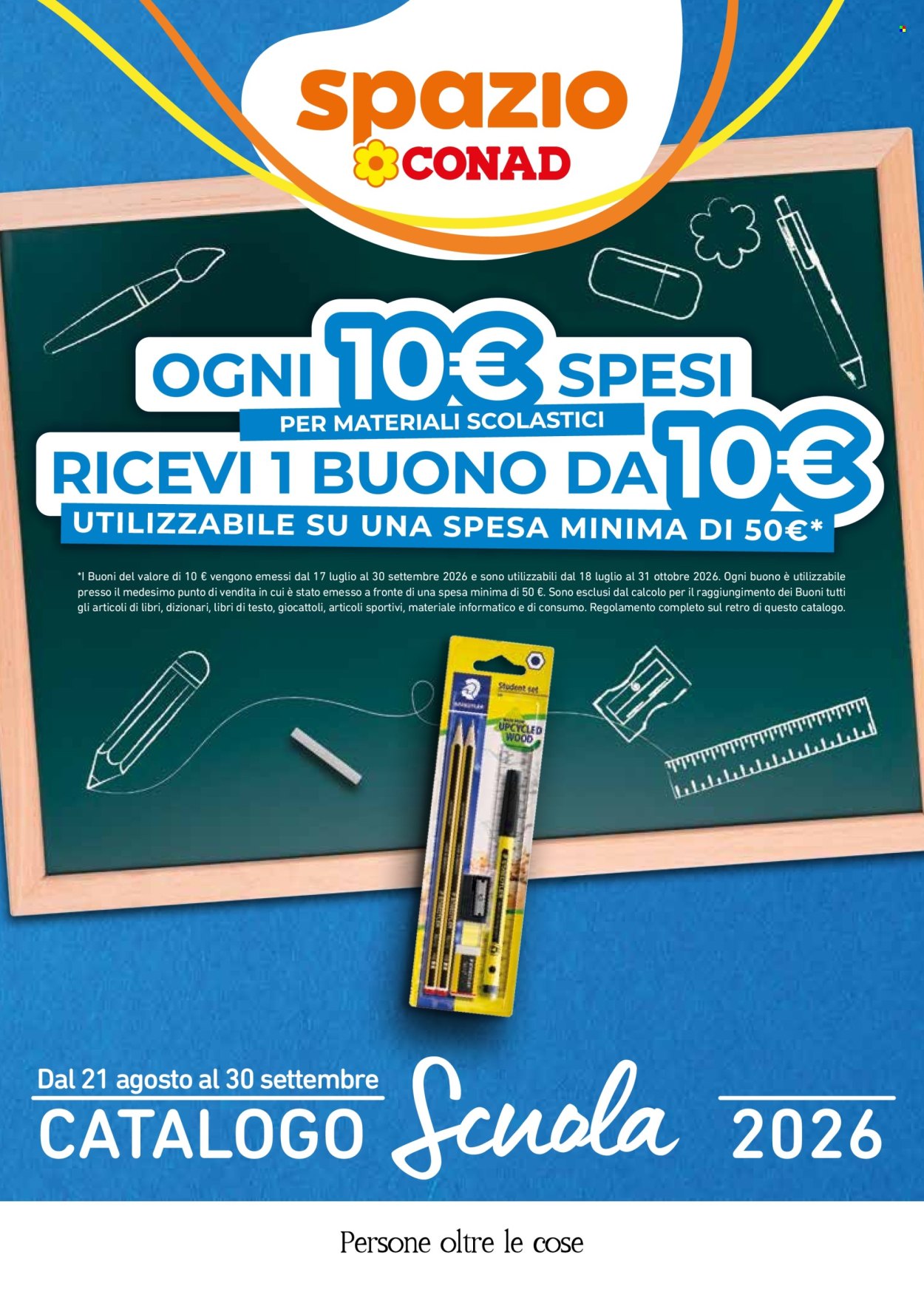 Volantino Spazio Conad - 21/8/2026 - 30/9/2026. Pagina 1