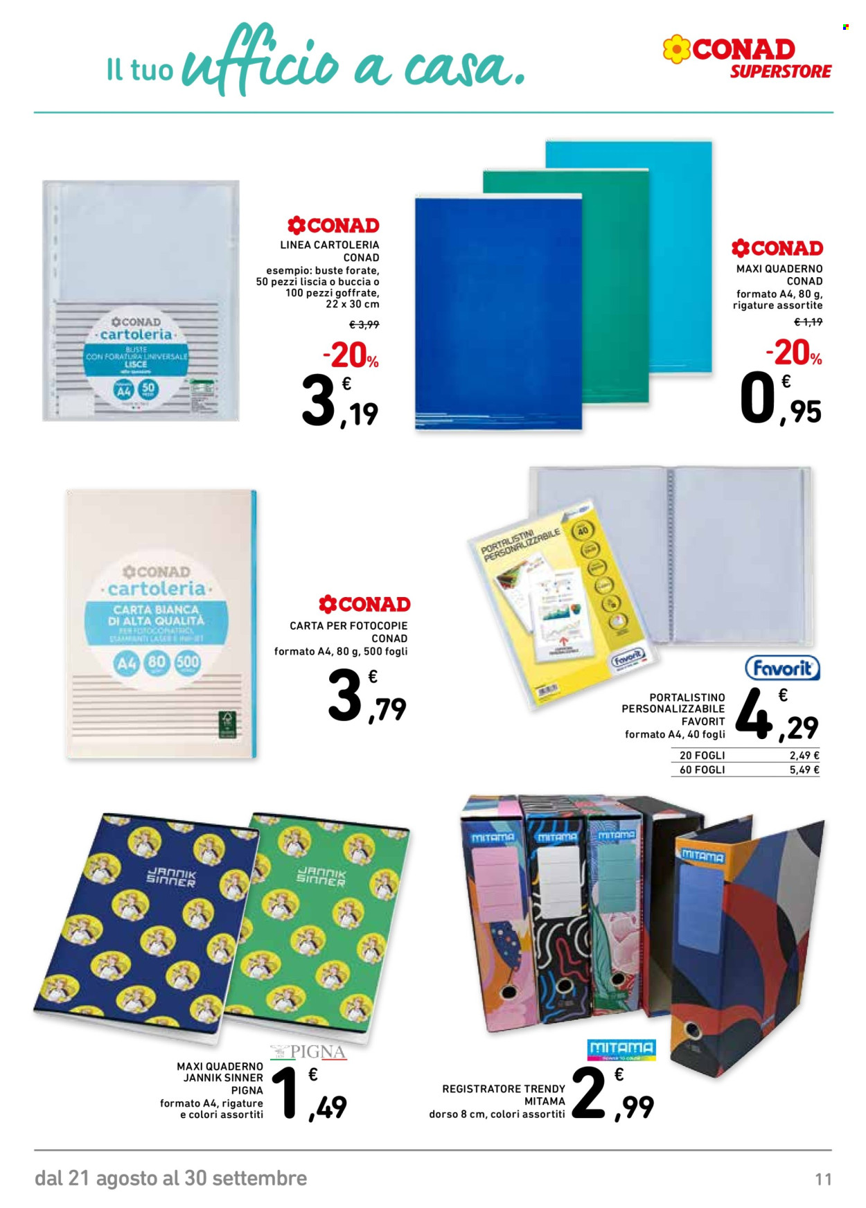 Volantino Conad Superstore - 21/8/2026 - 30/9/2026. Pagina 11