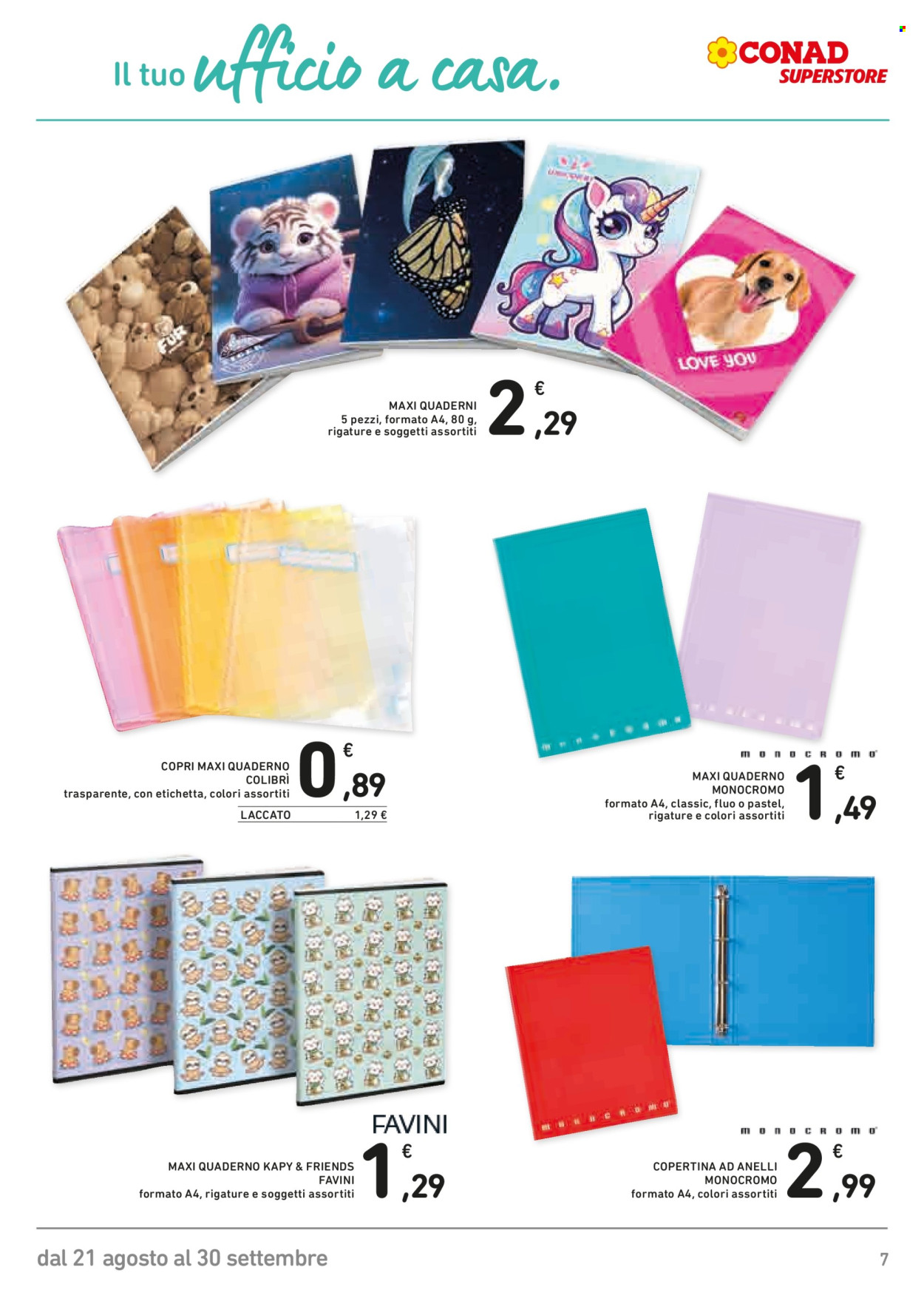 Volantino Conad Superstore - 21/8/2026 - 30/9/2026. Pagina 7