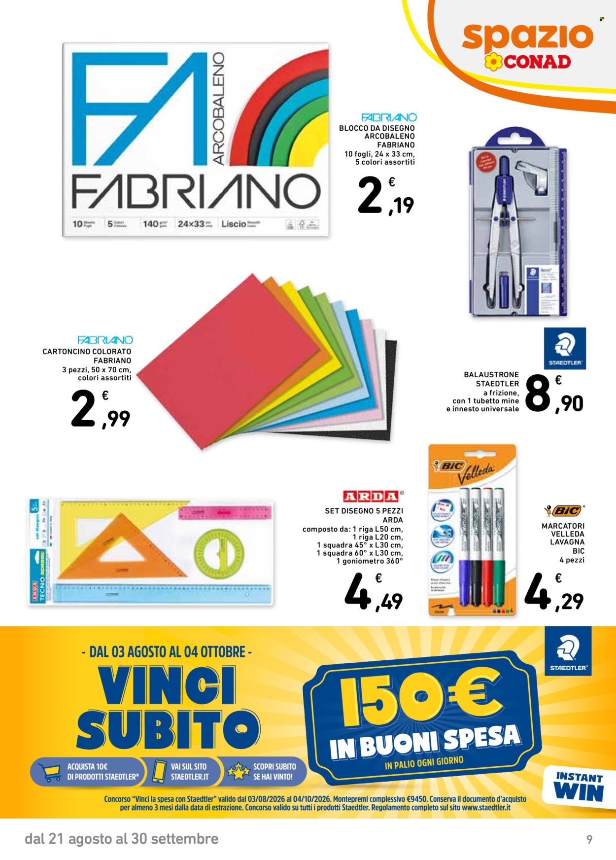 Volantino Spazio Conad - 21/8/2026 - 30/9/2026. Pagina 9