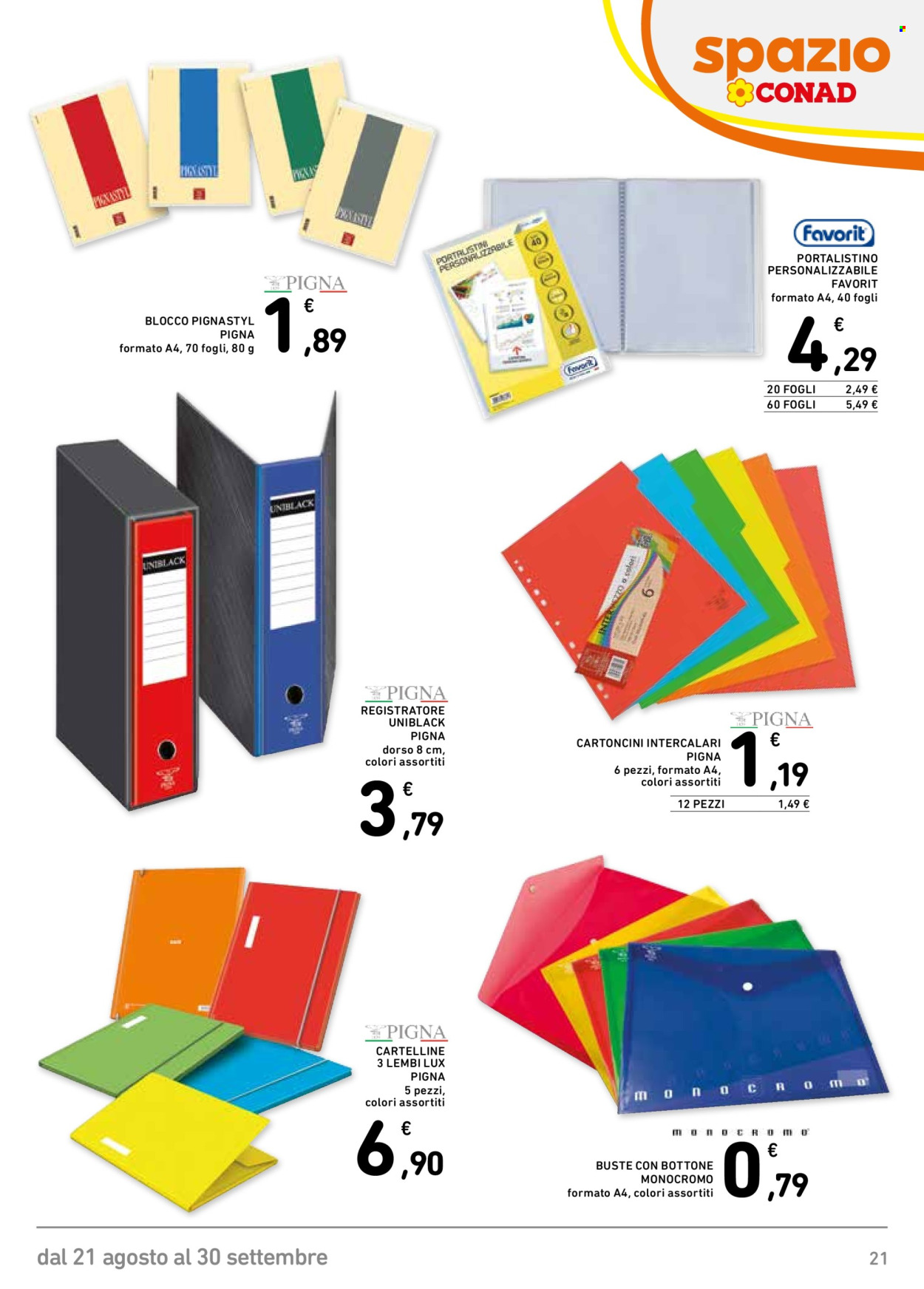 Volantino Spazio Conad - 21/8/2026 - 30/9/2026. Pagina 21