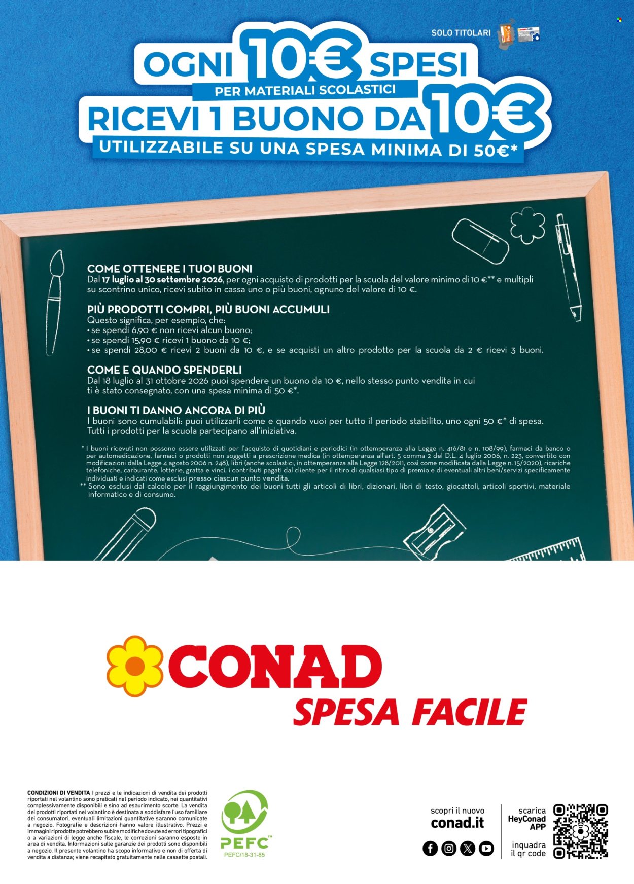 Volantino Spesa Facile Conad - 20/8/2026 - 30/9/2026. Pagina 12