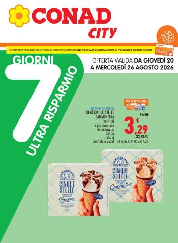 Volantino Conad City - 20/8/2026 - 26/8/2026.