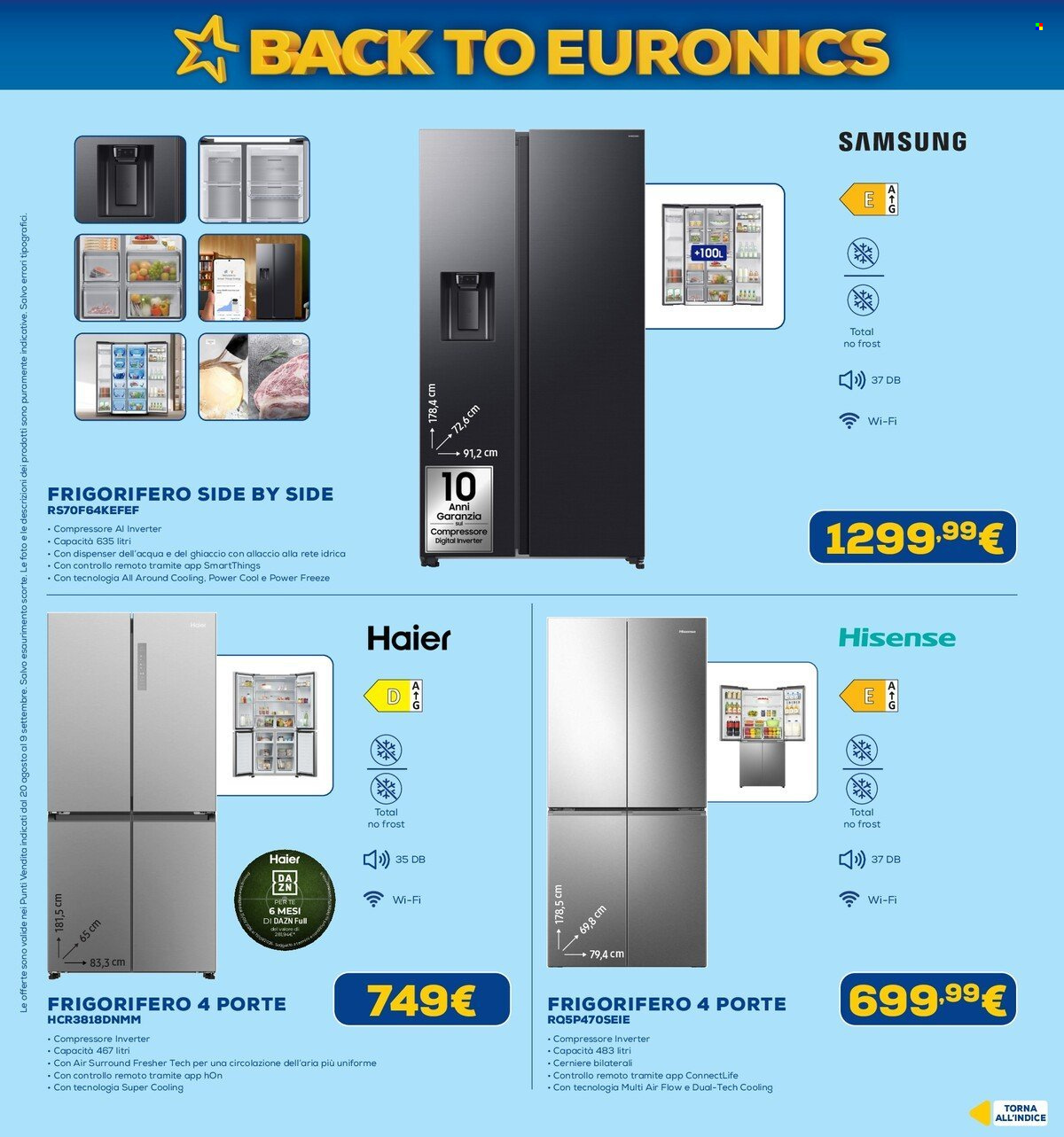 Volantino Euronics - 20/8/2026 - 9/9/2026. Pagina 36