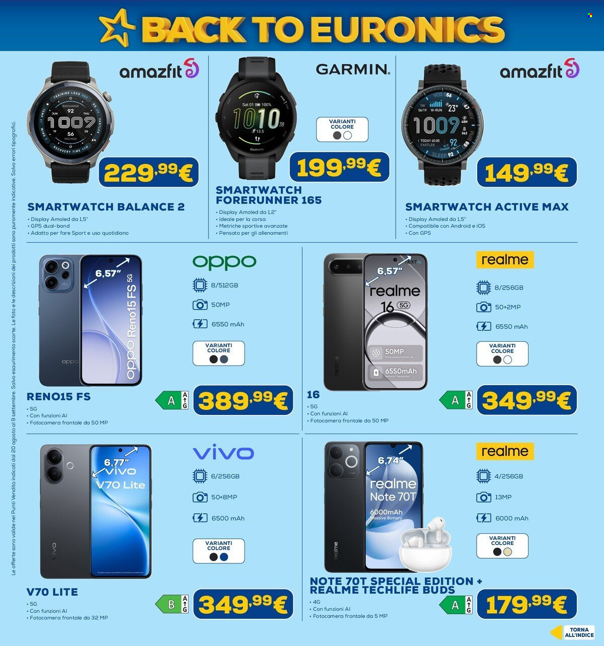 Volantino Euronics - 20/8/2026 - 9/9/2026. Pagina 38