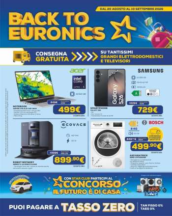 Volantino Euronics - 20/8/2026 - 10/9/2026.