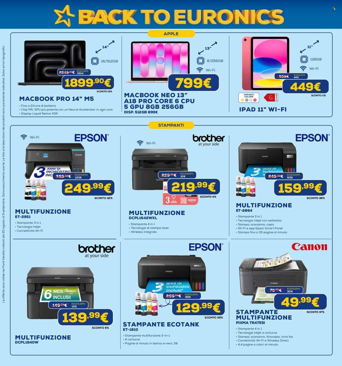 Volantino Euronics - 20/8/2026 - 9/9/2026. Pagina 33