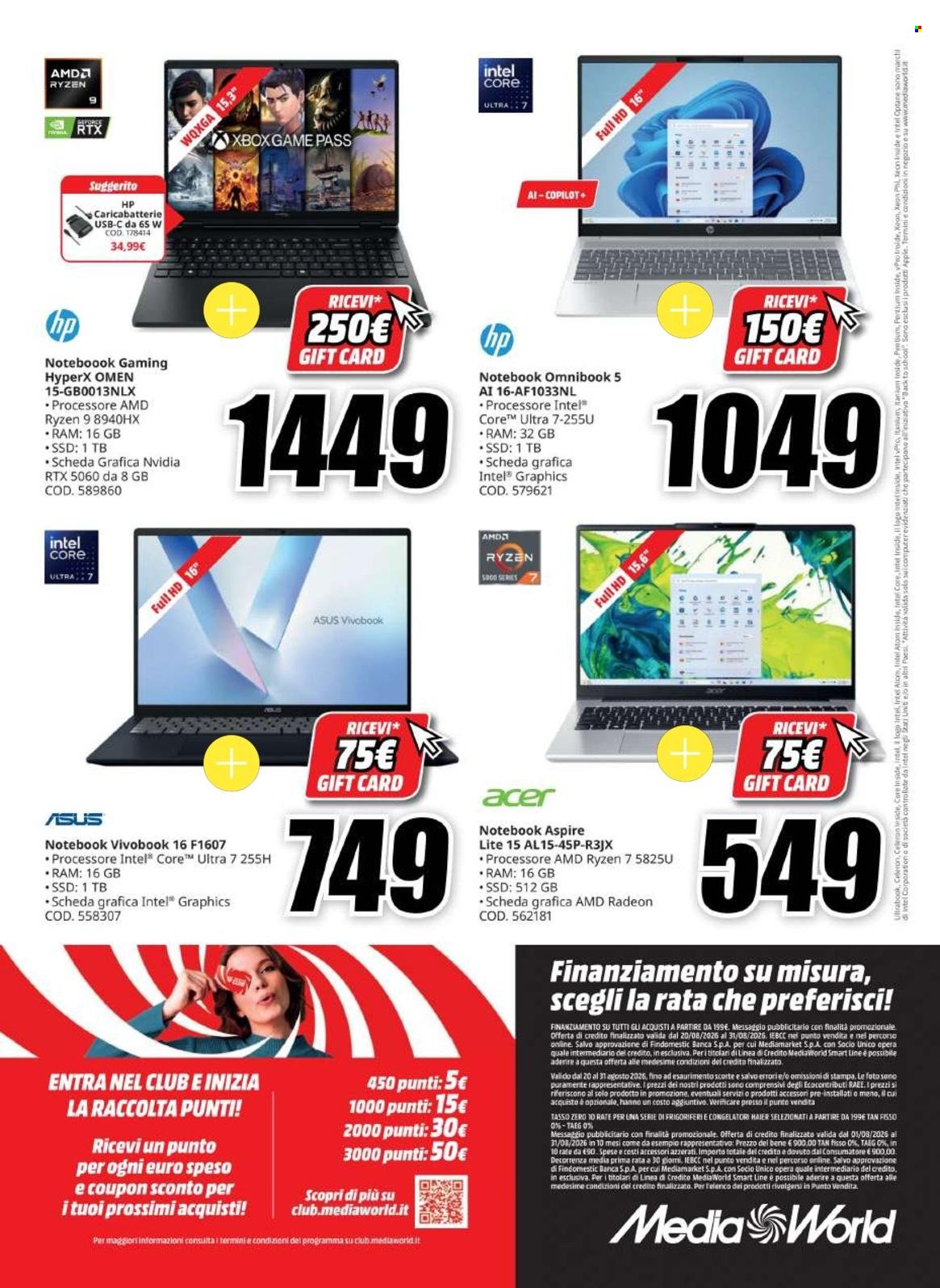 Volantino MediaWorld - 20/8/2026 - 31/8/2026. Pagina 36