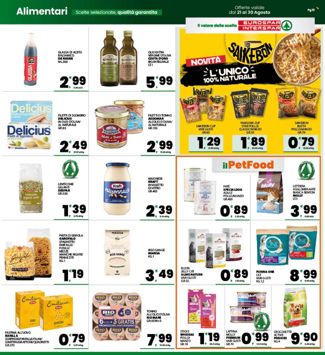 Volantino Eurospar - 21/8/2026 - 30/8/2026. Pagina 19