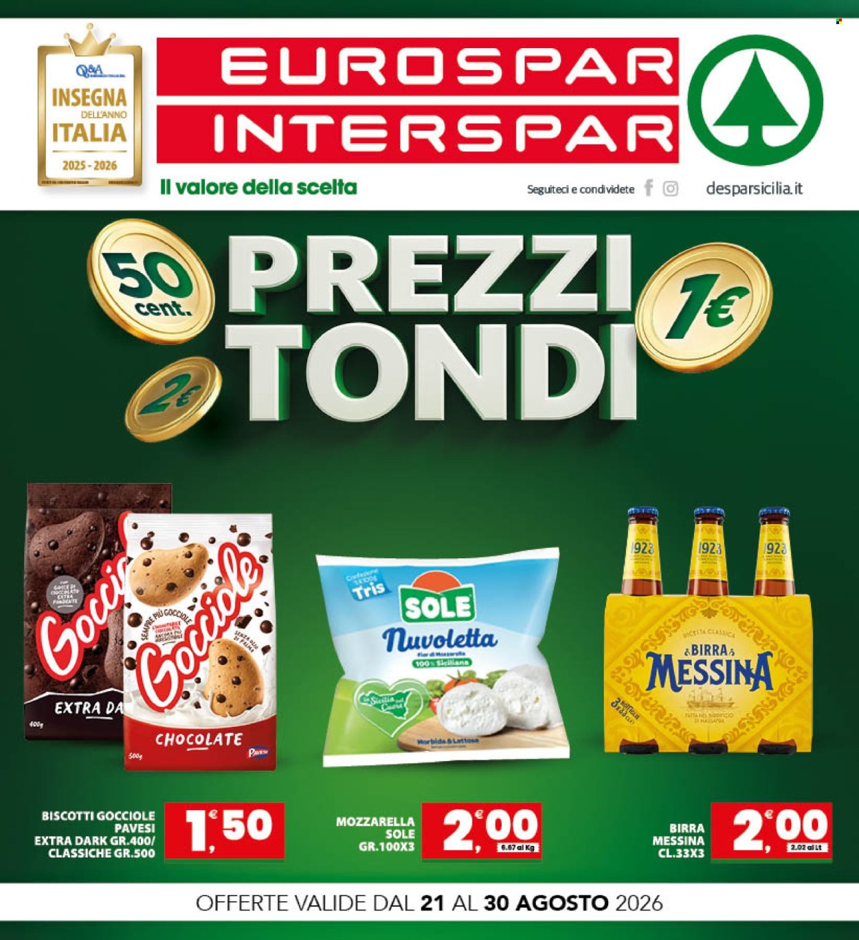 Volantino Interspar - 21/8/2026 - 30/8/2026. Pagina 1