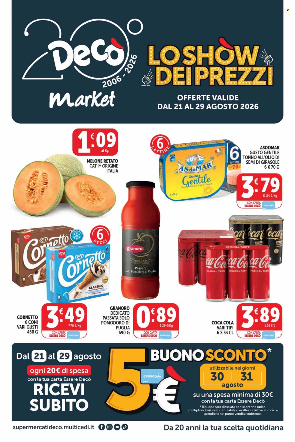 Volantino Deco - 21/8/2026 - 31/8/2026. Pagina 1
