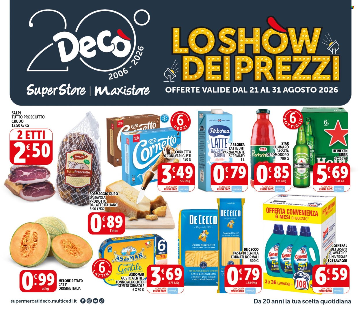 Volantino Deco - 21/8/2026 - 31/8/2026. Pagina 1