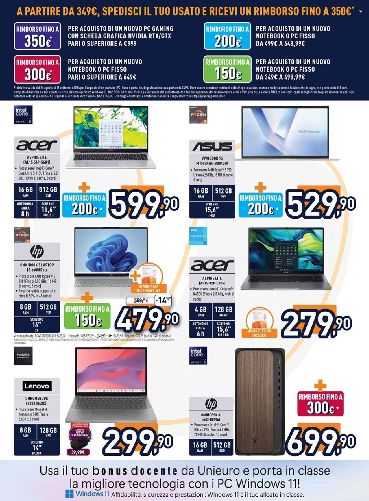 Volantino Unieuro - 24/8/2026 - 6/9/2026. Pagina 3
