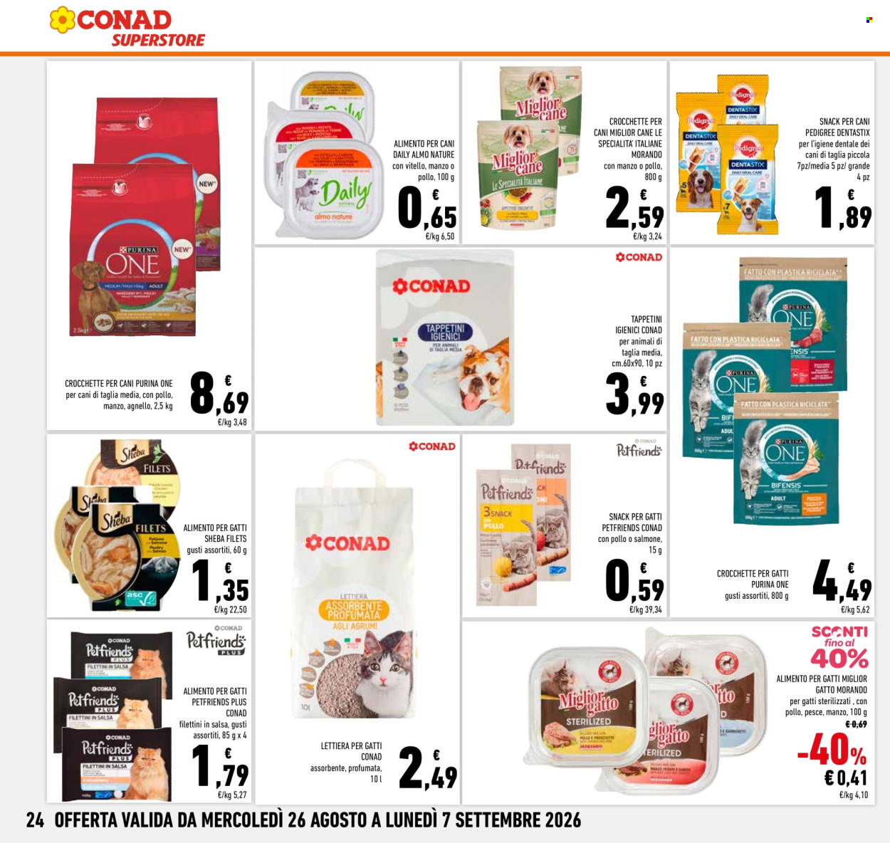 Volantino Conad Superstore - 26/8/2026 - 7/9/2026. Pagina 24
