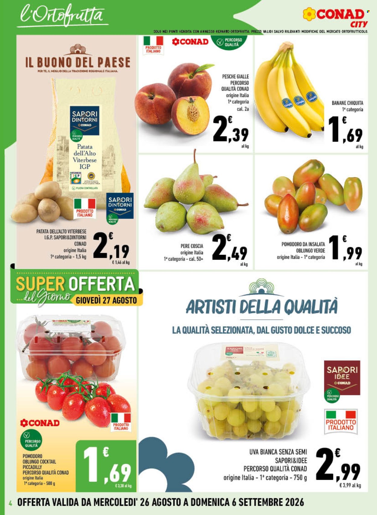 Volantino Conad - 26/8/2026 - 6/9/2026. Pagina 4