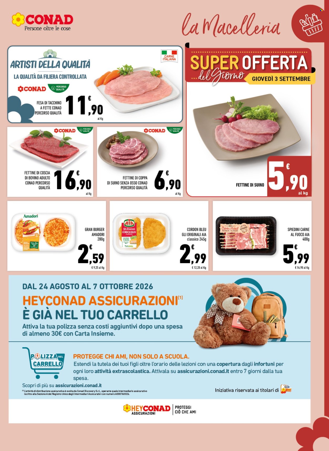 Volantino Conad - 26/8/2026 - 6/9/2026. Pagina 3