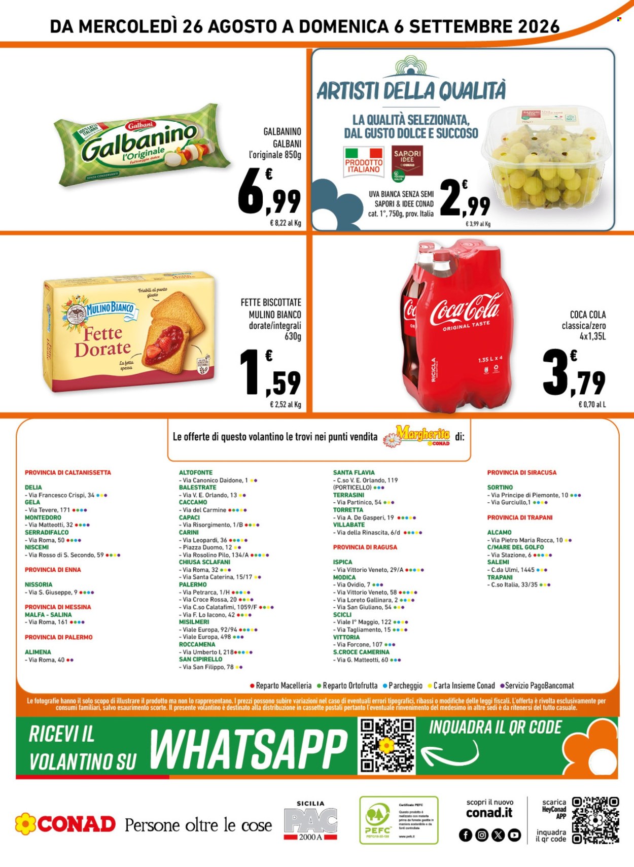 Volantino Margherita Conad - 26/8/2026 - 6/9/2026. Pagina 16