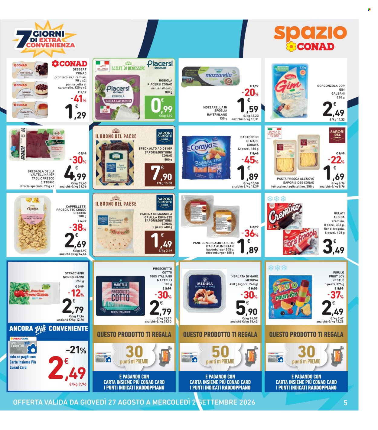Volantino Spazio Conad - 27/8/2026 - 2/9/2026. Pagina 5