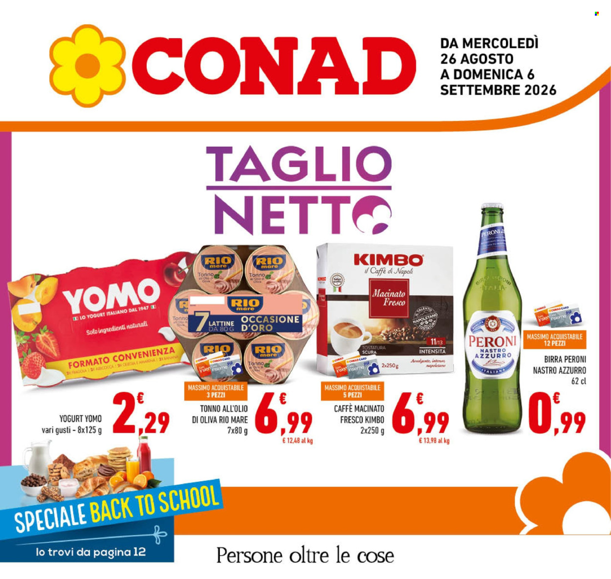 Volantino Conad - 26/8/2026 - 6/9/2026. Pagina 1