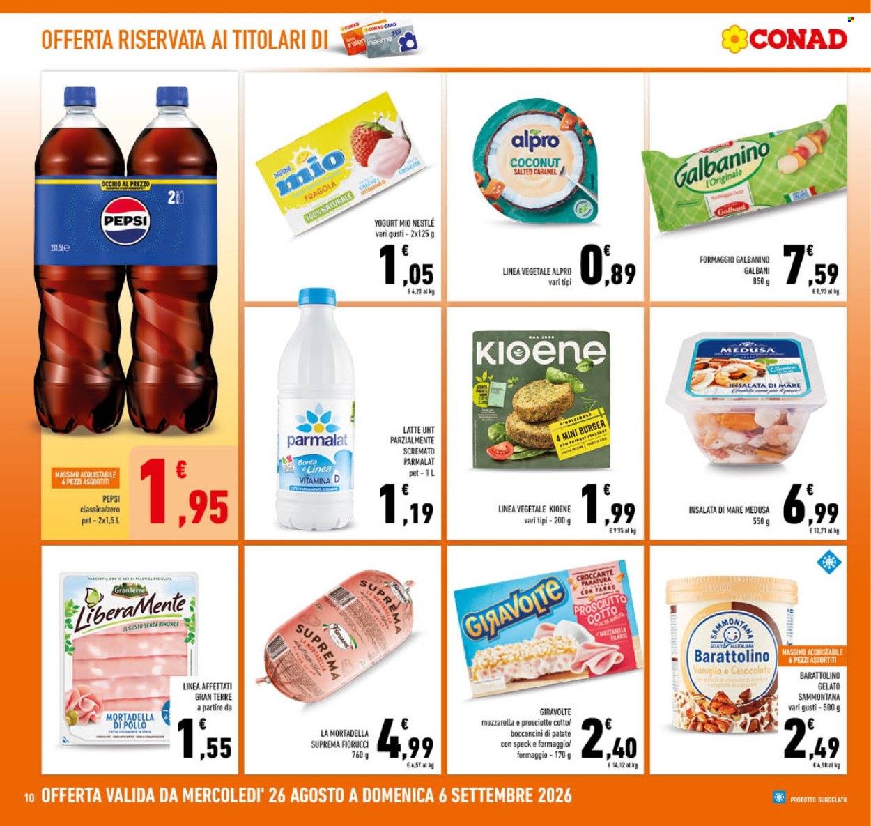 Volantino Conad - 26/8/2026 - 6/9/2026. Pagina 10